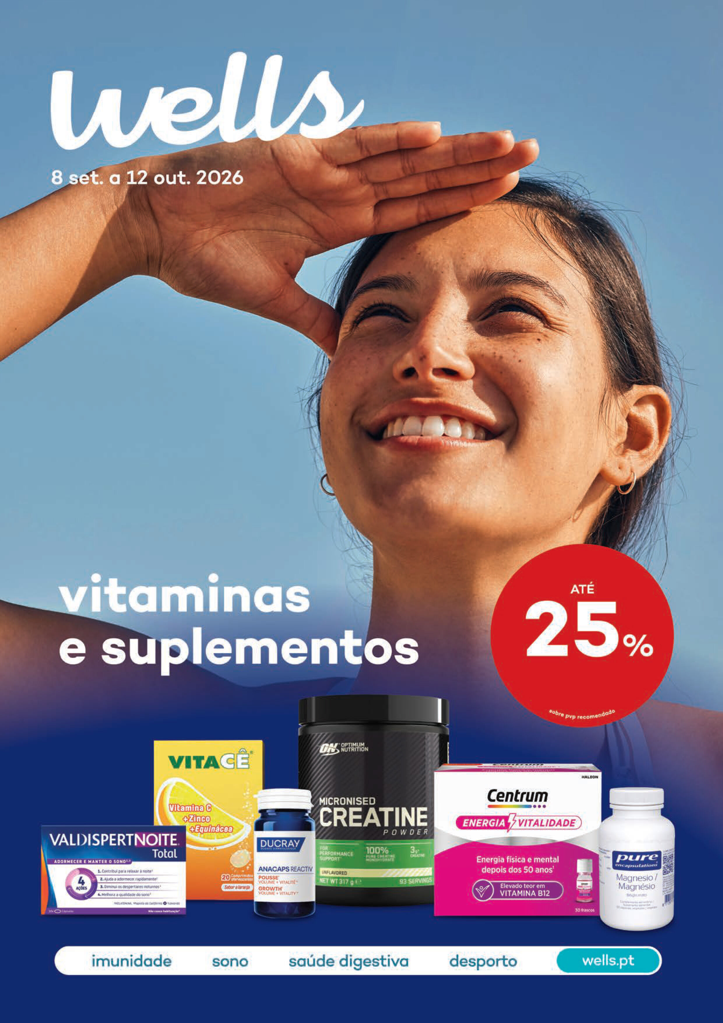 Capa do Folheto de Suplementos com selo at&eacute; 25% sobre pre&ccedil;o de venda ao p&uacute;blico recomendado