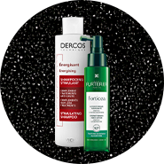 Champô e ampola para queda de cabelo