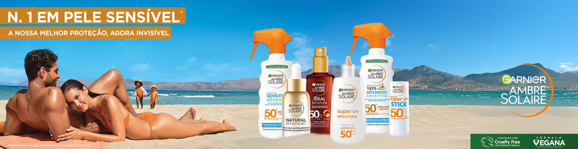 Banner - Garnier Ambre Solaire - CLP Cosmética