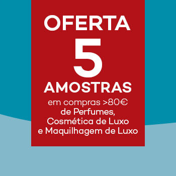 Oferta 5 amostras em compras >80&euro; em perfumes, cosm&eacute;tica de luxo e maquiilhagem de luxo