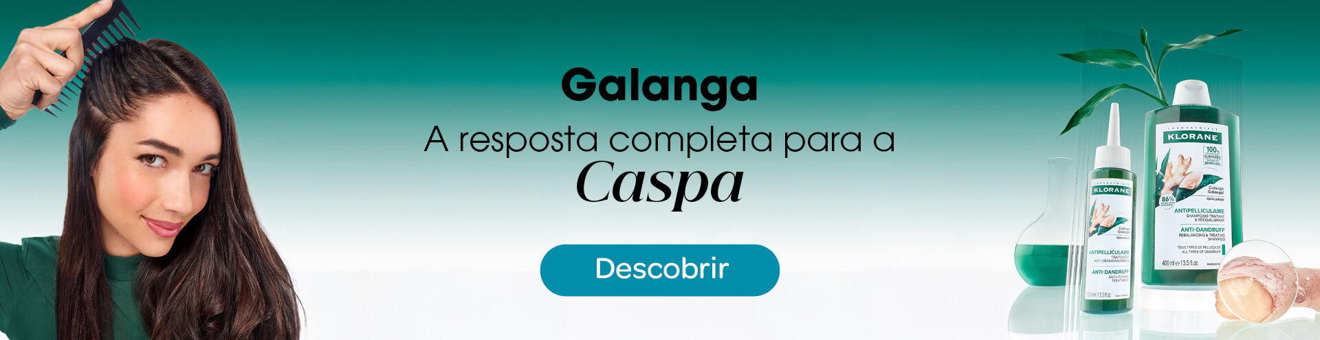 Galanga, a resposta completa para a caspa, descobre j&aacute;!