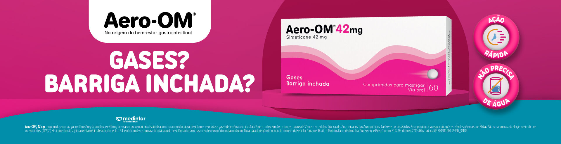 Aero-Om, Gases? Barriga inchada? Descobre j&aacute;!