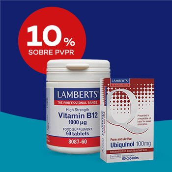 Produtos Lamberts em destaque com selo de desconto até 25% sobre preço de venda ao público recomendado