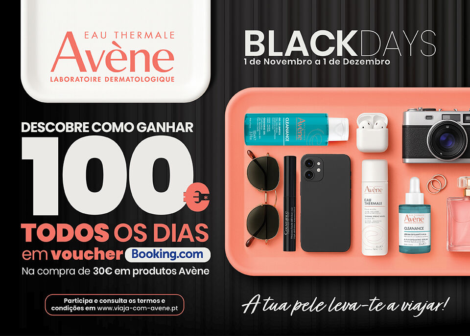Passatempo Avène, descobre como ganhar 100€ em voucher Booking.