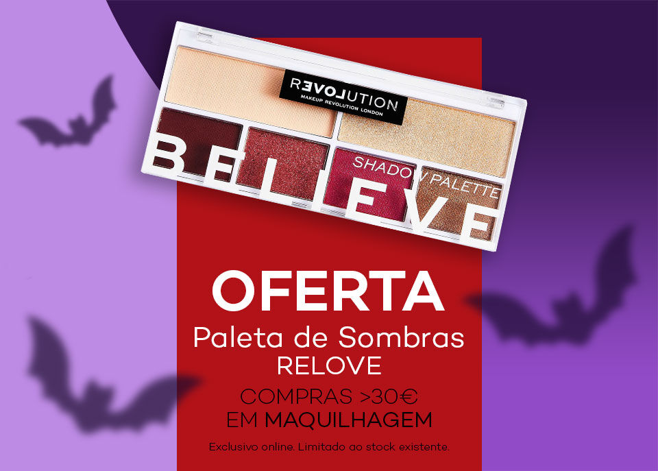 Oferta paleta de sombras para olhos Relove com tons terrosos Oferta paleta de sombras para olhos Relove com tons terrosos
