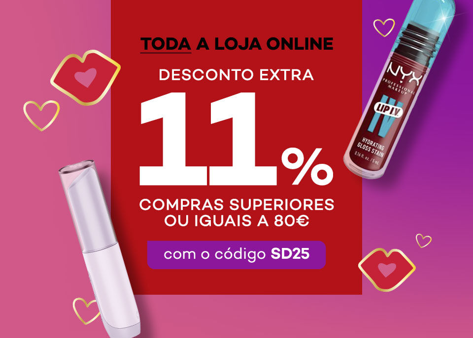 Campanha Singles day com Desconto extra de 11% em compras superiores a 80€