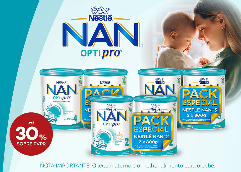 Destaque dos produtos NAN para o bebé Destaque dos produtos NAN para o bebé