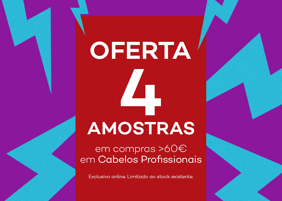 Ofertas Flash 4 amostras em compras de cabelo profissional