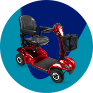 Scooter Mobilidade Reduzida Vermelha