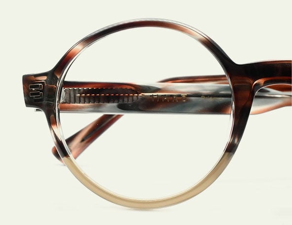 Zoom de uma lente de &oacute;culos