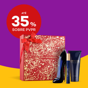 Coffrets Mulher com selo de desconto at&eacute; 35% sobre pre&ccedil;o de venda ao p&uacute;blico recomendado.