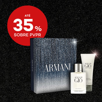Coffrets Perfumes para Homem com selo de desconto até 35% sobre preço de venda ao público recomendado.