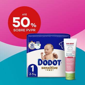 Muda da fralda com selo at&eacute; 50% sobre pre&ccedil;o de venda ao publico recomendado