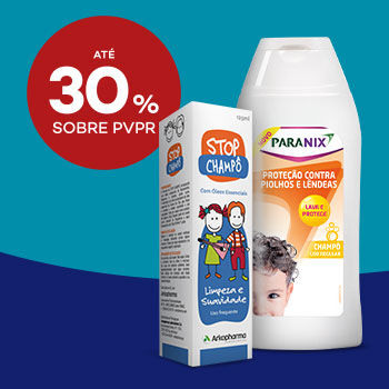 Produtos de Produtos para Piolhos com selo de desconto até 30% sobre preço de venda ao público recomendado.