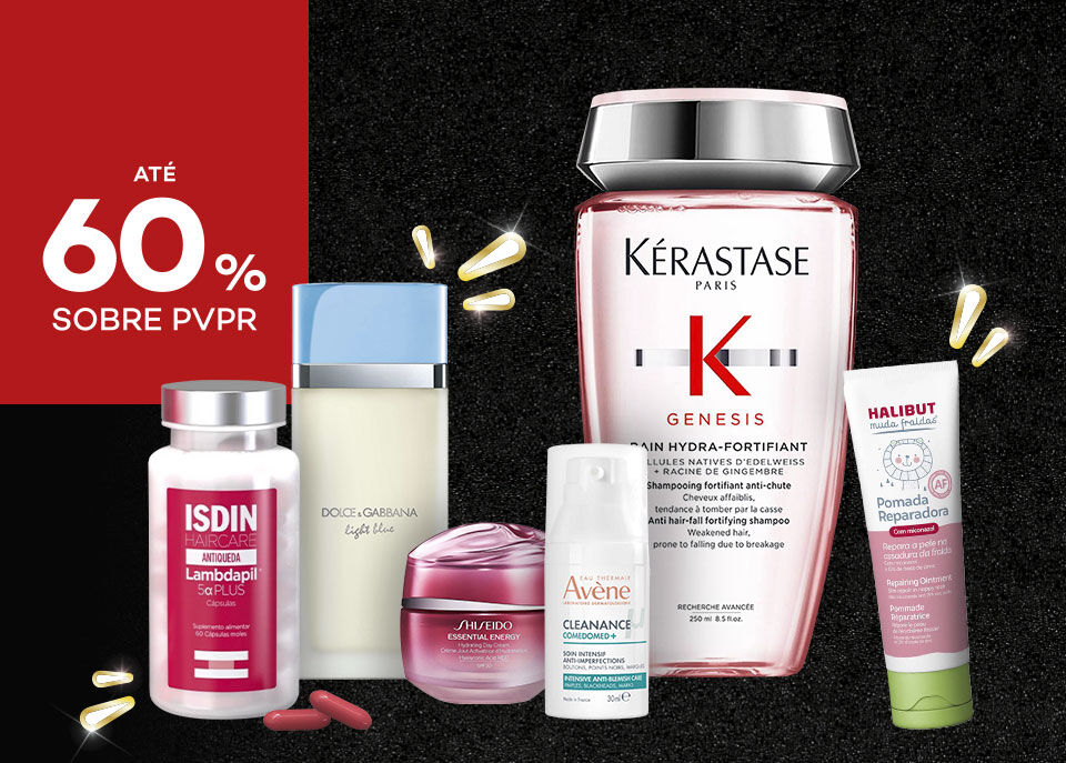 Produtos em campanha com selo até 60% sobre preço de venda ao público recomendado