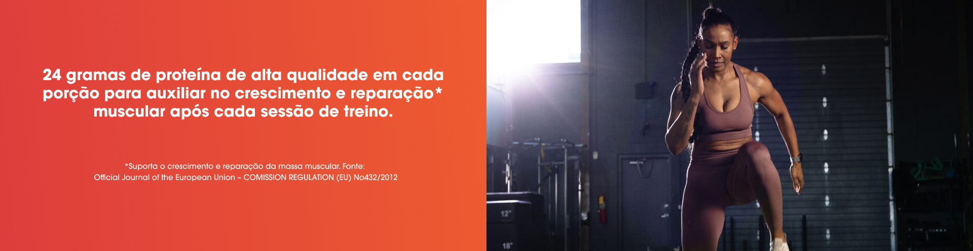 24 gramas de prote&iacute;na de alta qualidade em cada por&ccedil;&atilde;o para auxiliar no crescimento e repara&ccedil;&atilde;o muscular ap&oacute;s cada sess&atilde;o de treino.