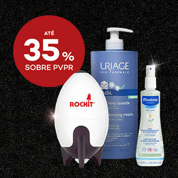 Bebé e Mamã Produtos de Bebé com selo até 35% sobre preço de venda ao público recomendado