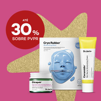 Dr Jart com selo até 30% sobre preço de venda ao publico recomendado