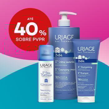 Uriage com selo at&eacute; 40% sobre pre&ccedil;o de venda ao p&uacute;blico recomendado