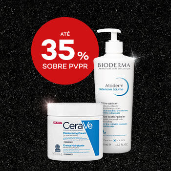 Produtos Hidratação com selo de desconto até 35% sobre preço de venda ao público recomendado.