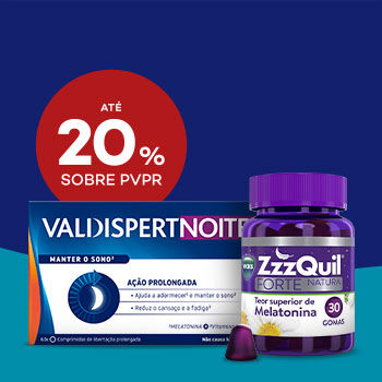 Suplementos de sono com até 20% sobre preço de Venda ao Público Recomendado