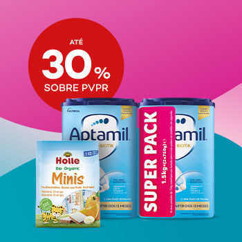 Alimenta&ccedil;&atilde;o Infantil com selo at&eacute; 30% sobre pre&ccedil;o de venda ao p&uacute;blico recomendado