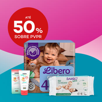 Produtos muda da fralda com desconto at&eacute; 50% sobre Pre&ccedil;o de Venda ao P&uacute;blico Recomendado.