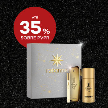 Coffrets Perfumes para Homem com selo de desconto até 35% sobre preço de venda ao público recomendado.