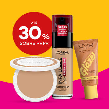 Bases com selo de desconto at&eacute; 30% sobre pre&ccedil;o de venda ao p&uacute;blico recomendado.