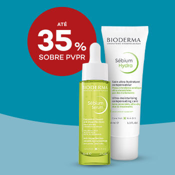 Produtos da gama Sebium da marca Bioderma com desconto até 35% sobre Preço de Venda ao Público Recomendado.