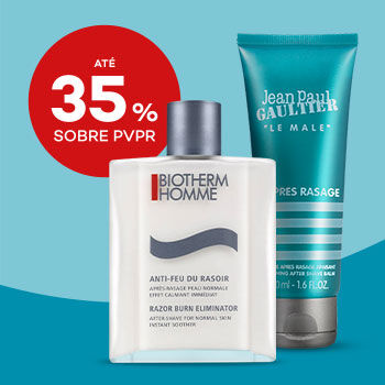 Produtos de Cuidados de Barba com selo de desconto at&eacute; 35% sobre pre&ccedil;o de venda ao p&uacute;blico recomendado.