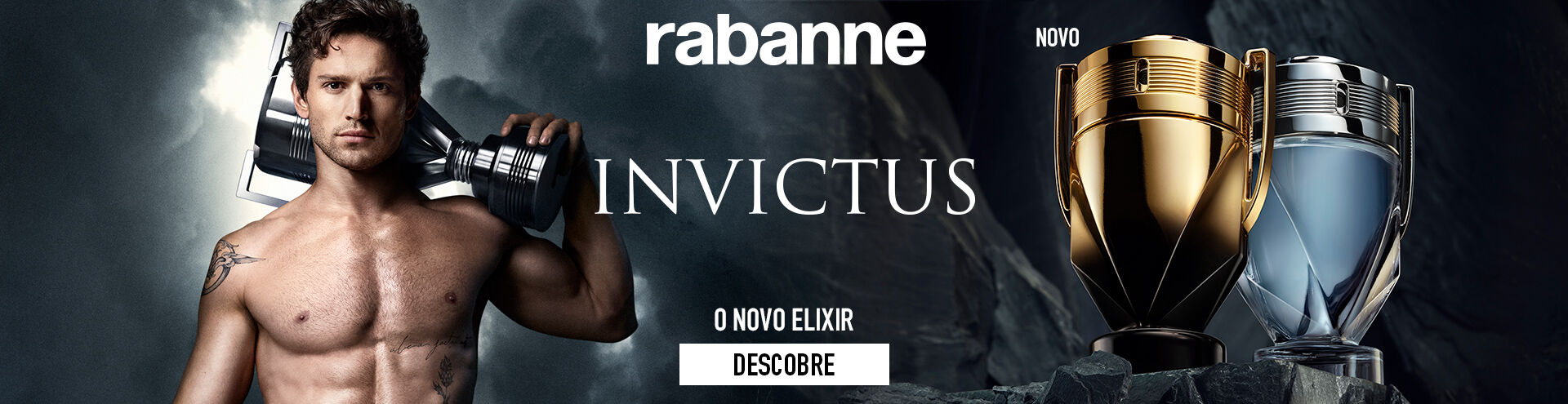 Rabanne, Invictus, o novo Elixir. Descobre j&aacute;!