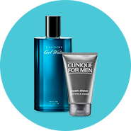 Perfume e creme hidratante de homem