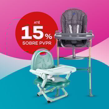 Cadeiras de Refei&ccedil;&atilde;o com selo de desconto at&eacute; 15% sobre pre&ccedil;o de venda ao p&uacute;blico recomendado.