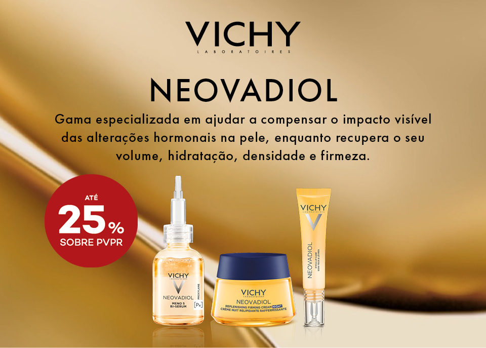 Produtos vichy com selo de de até 25% sobre preço de venda ao público recomendado Produtos vichy com selo de de até 25% sobre preço de venda ao público recomendado
