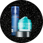 Creme hidrante e sérum de homem