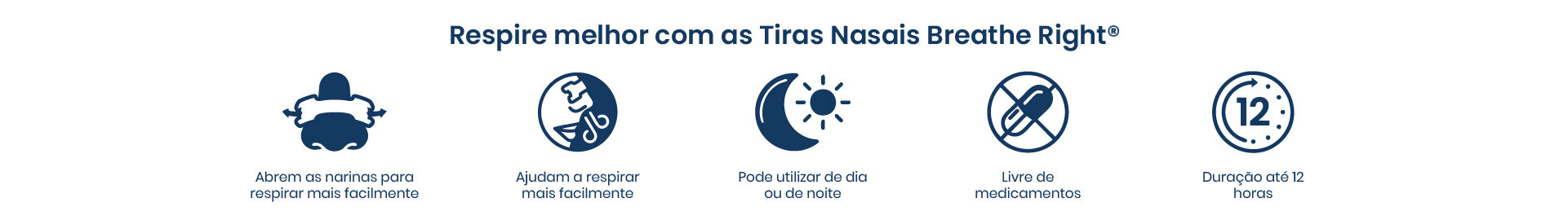 Respire melhor com as tiras nasais Breathe Right