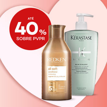 Produtos Cabelo Profesional  com desconto at&eacute; 40% sobre Pre&ccedil;o de Venda ao P&uacute;blico Recomendado.