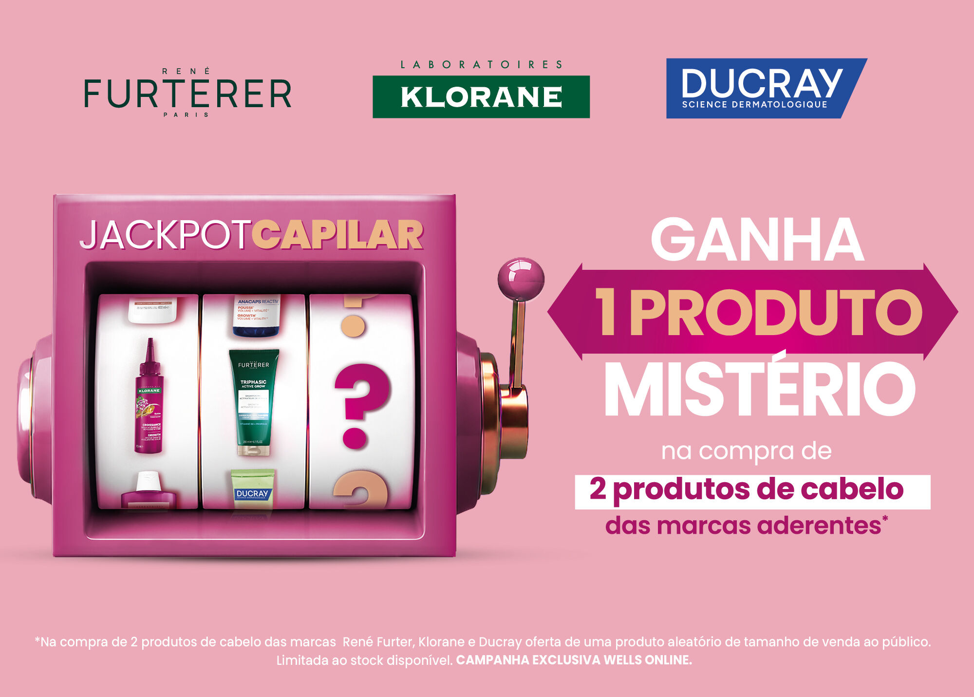 Oferta produto mist&eacute;rio Korane, Ducray ou Rene Furterer