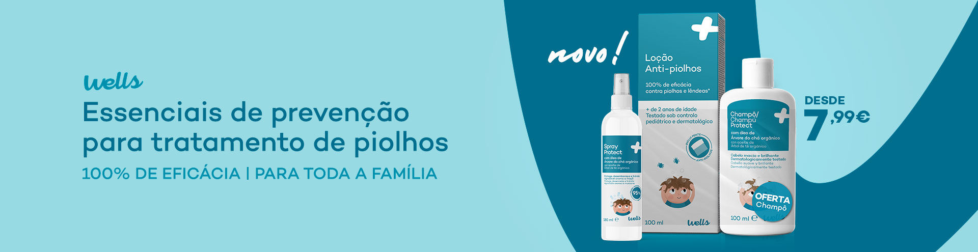 Banner - Produtos Piolhos Wells - CLP Saúde