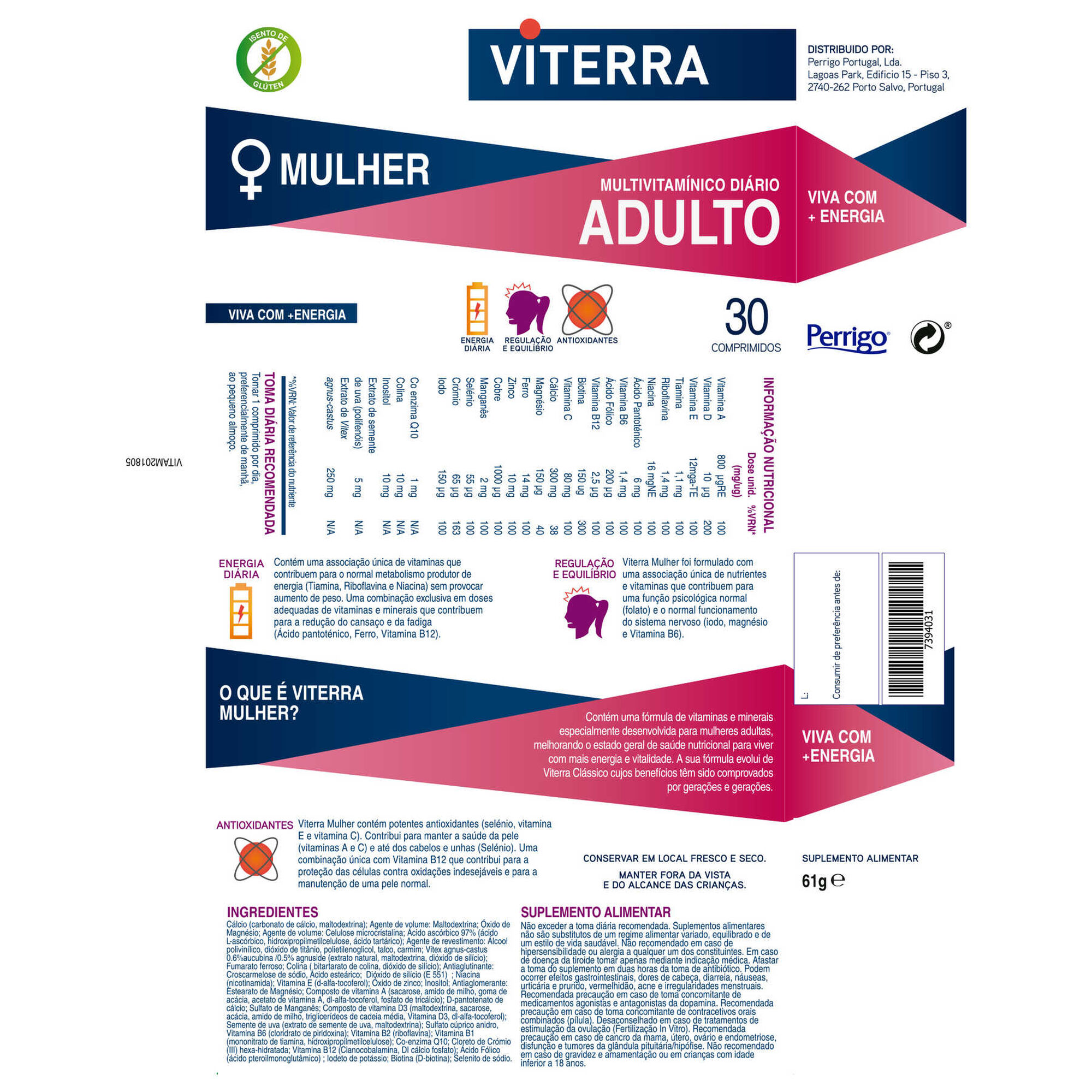 Suplemento Alimentar Multivitamínico Mulher