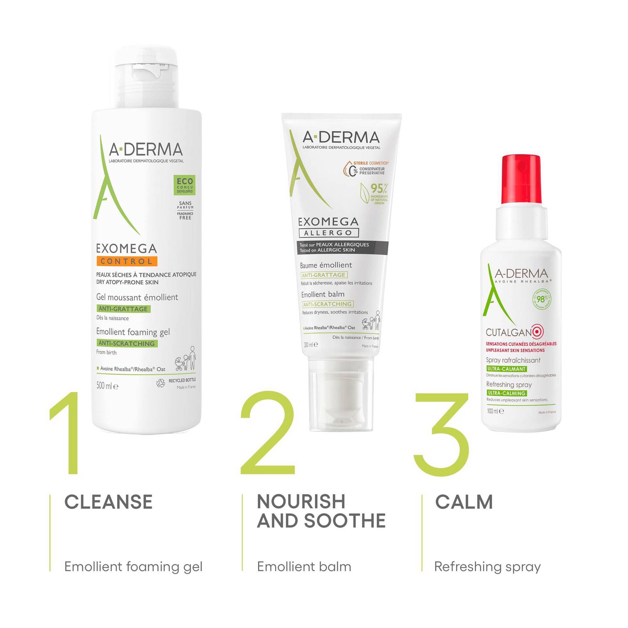 Exomega Control Emollient Foaming Gel