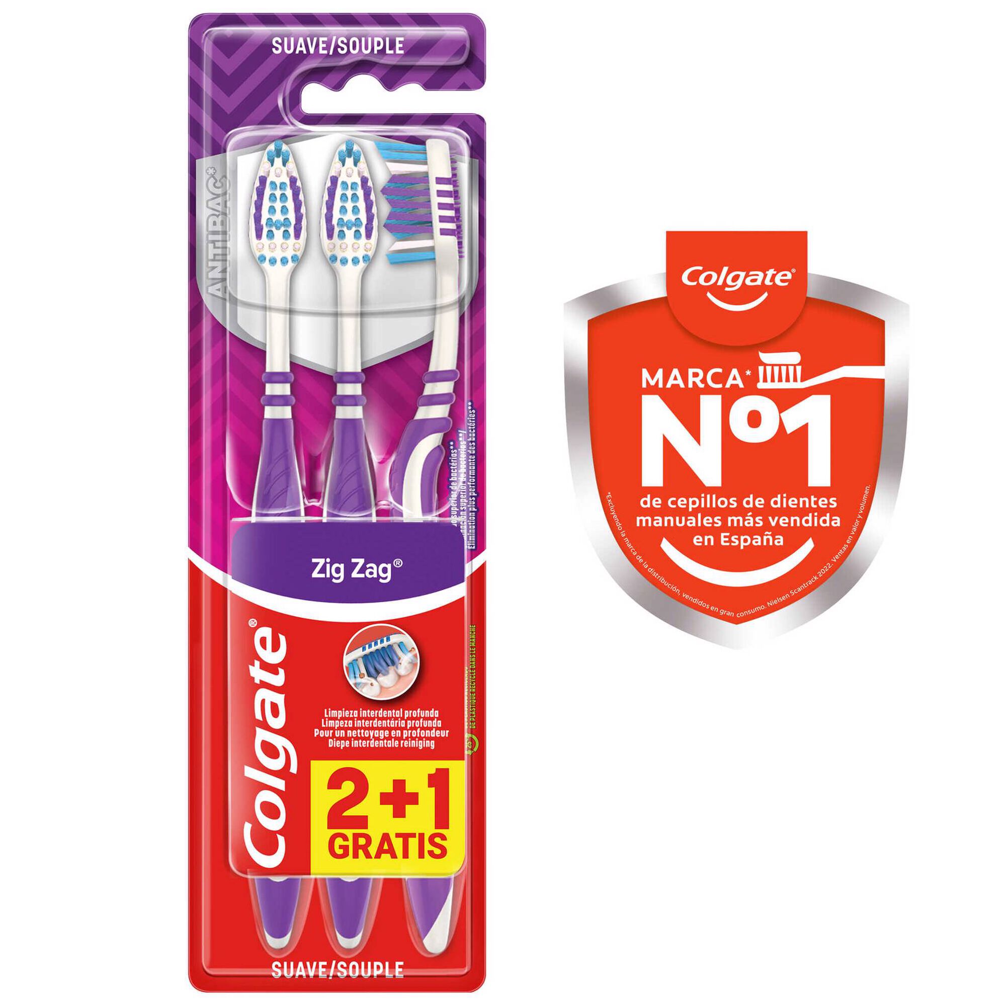 Pack Escovas de Dentes ZigZag Suave