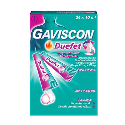 Gaviscon Duefet Azia e Ingestão Gaviscon Duefet Azia e Ingestão