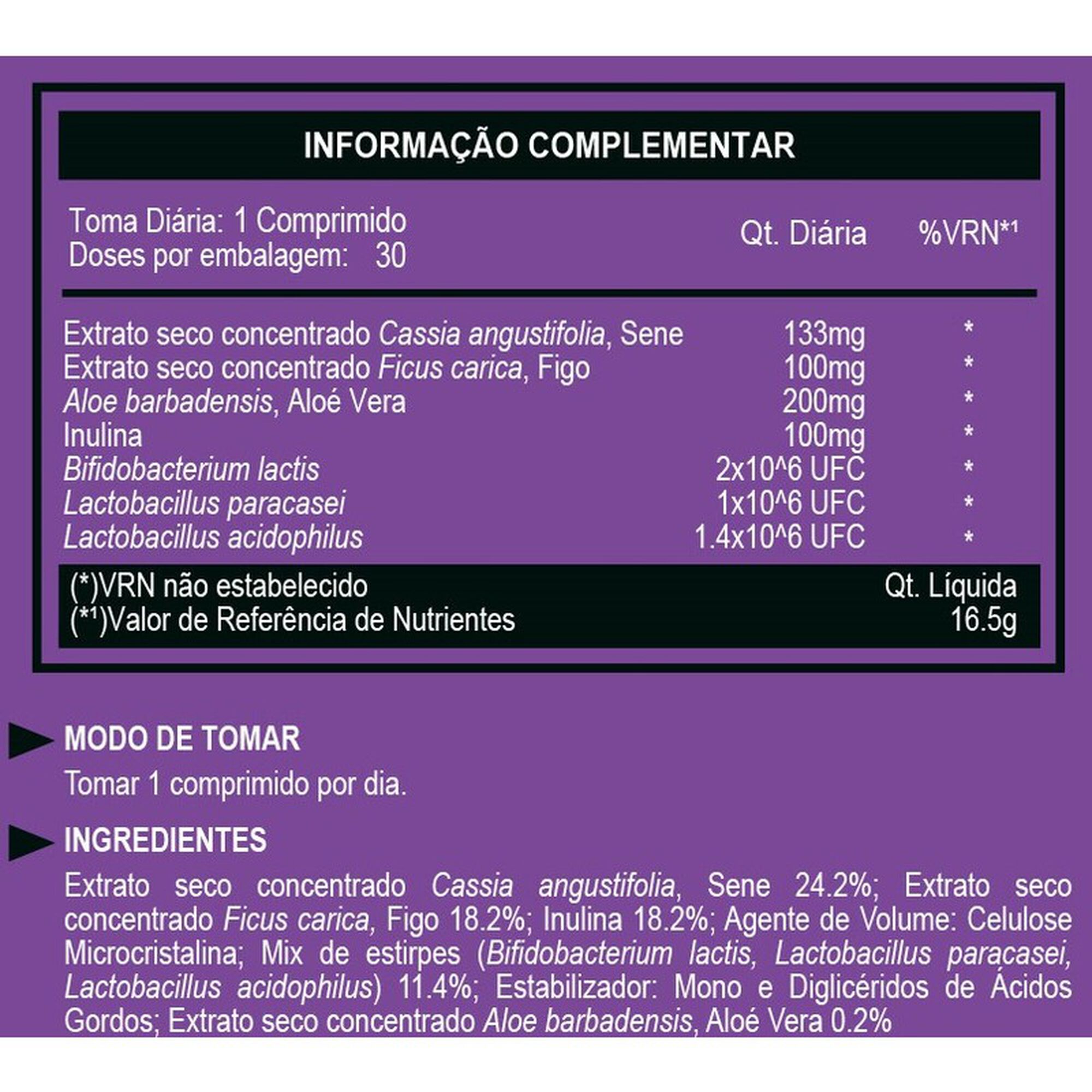 Suplemento Função Intestinal Desincha Night
