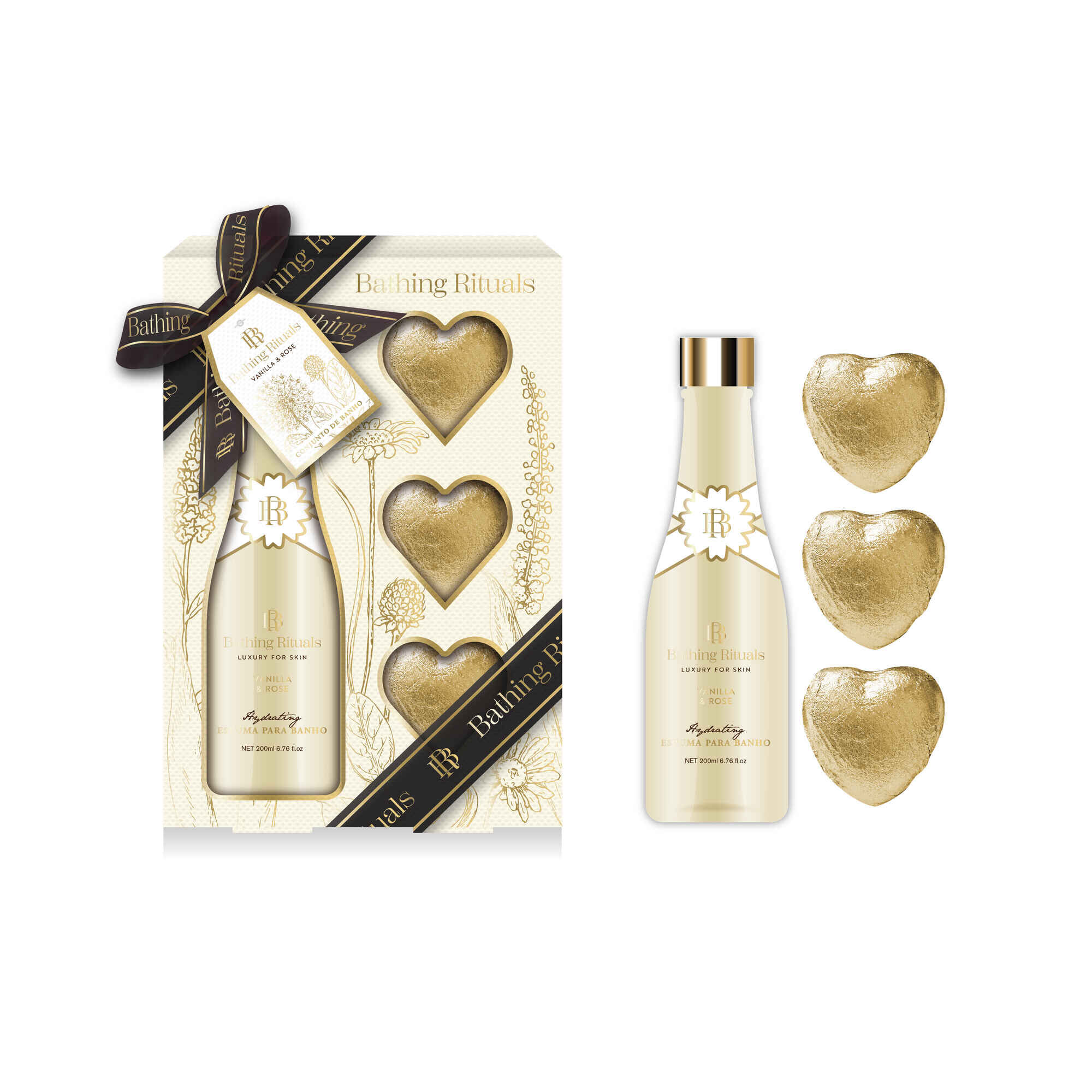 Coffret Banho Champanhe Luxury In Gold
