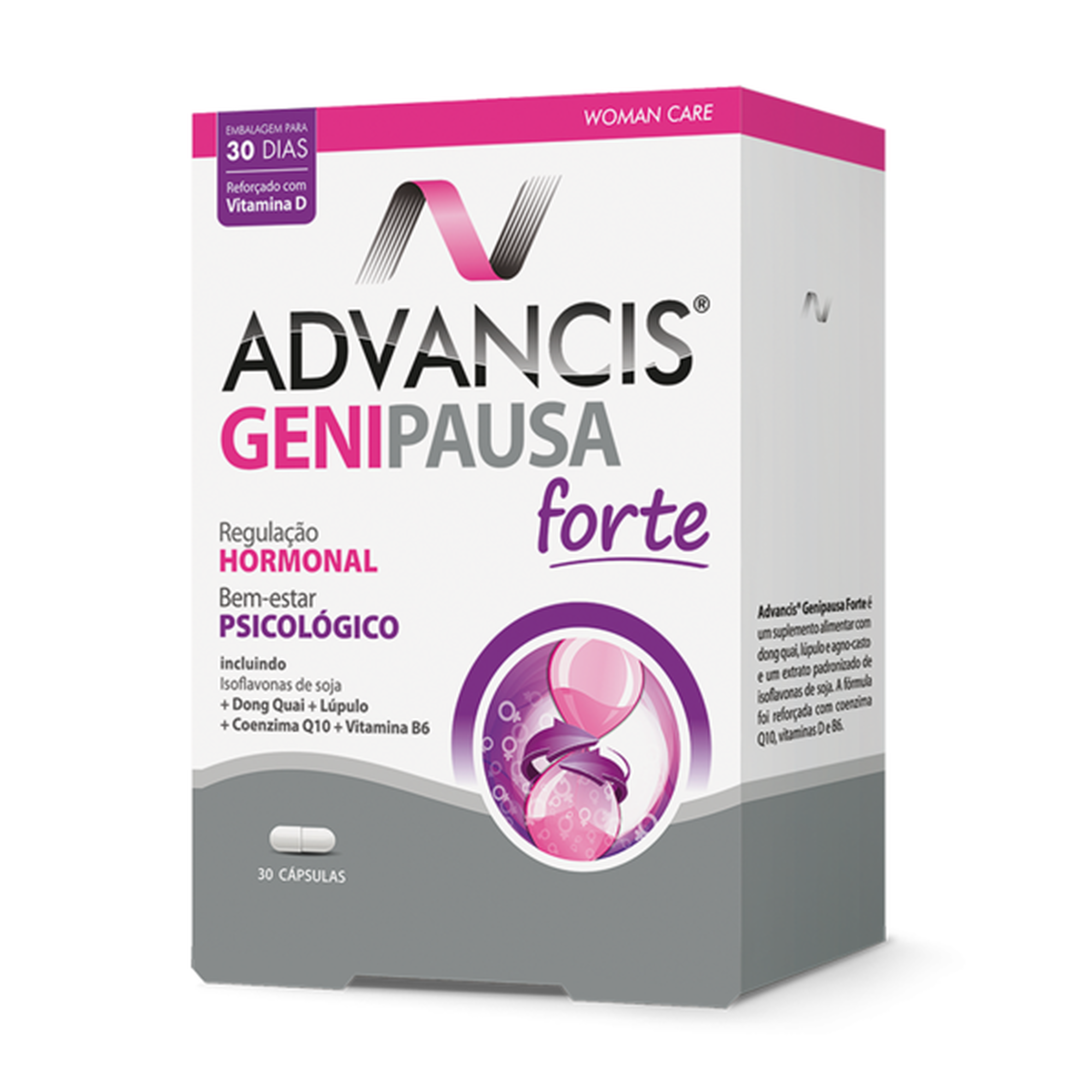 Cápsulas Regulação Hormonal Genipausa Forte
