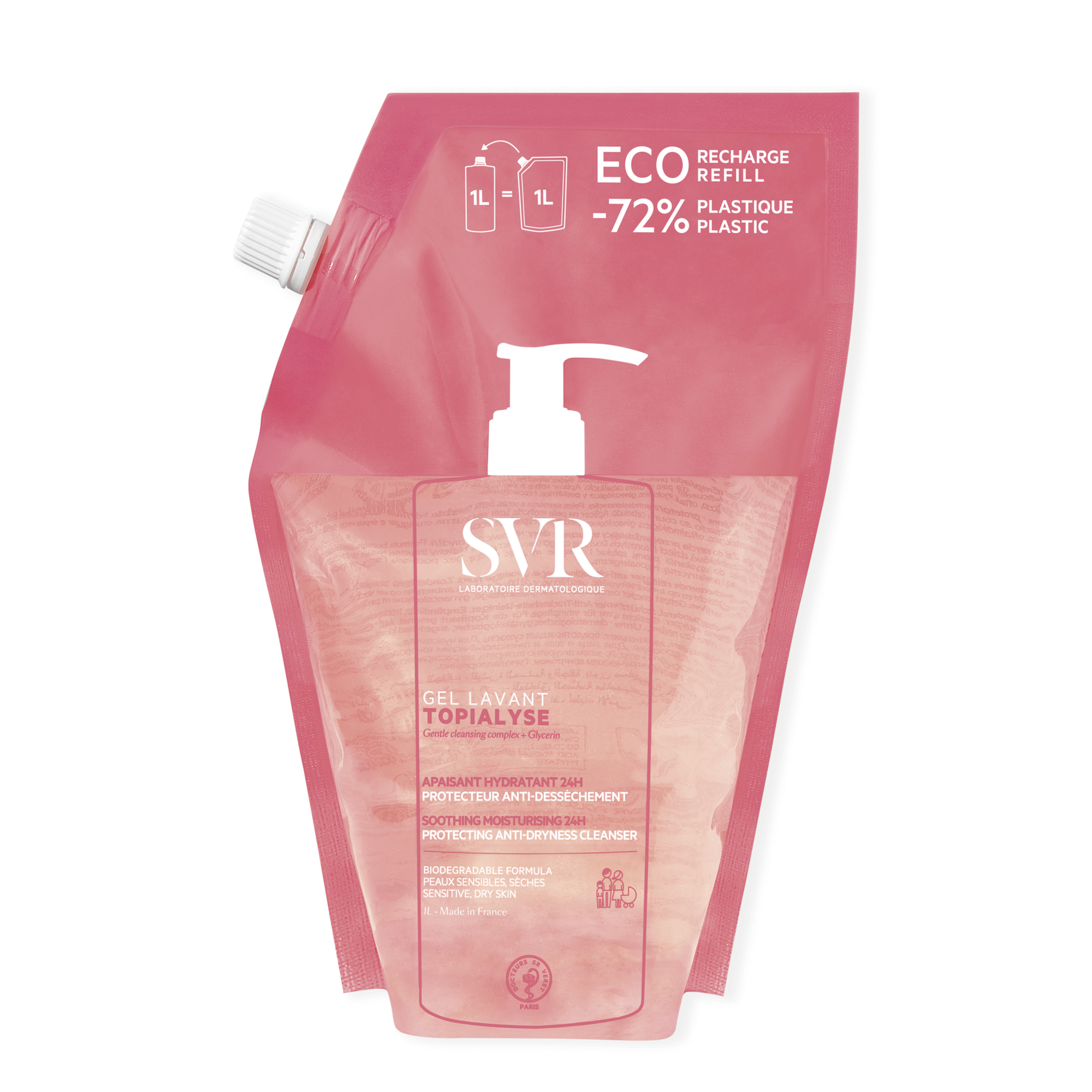 Gel Lavante Eco-Refil Topialyse