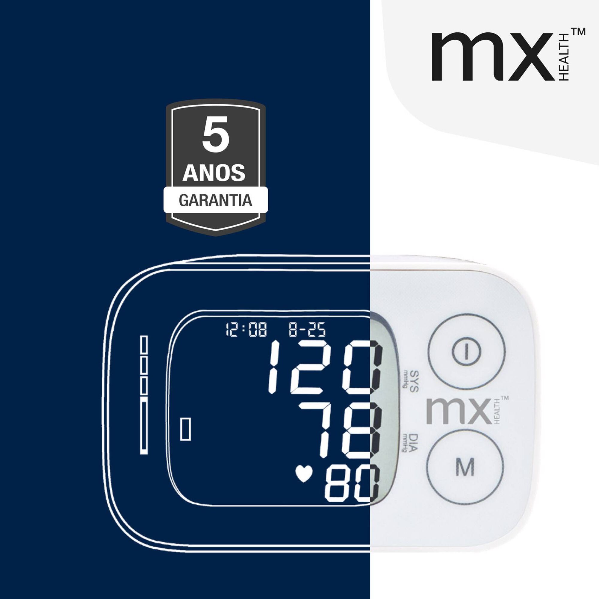 Medidor de Tensão Arterial no Pulso