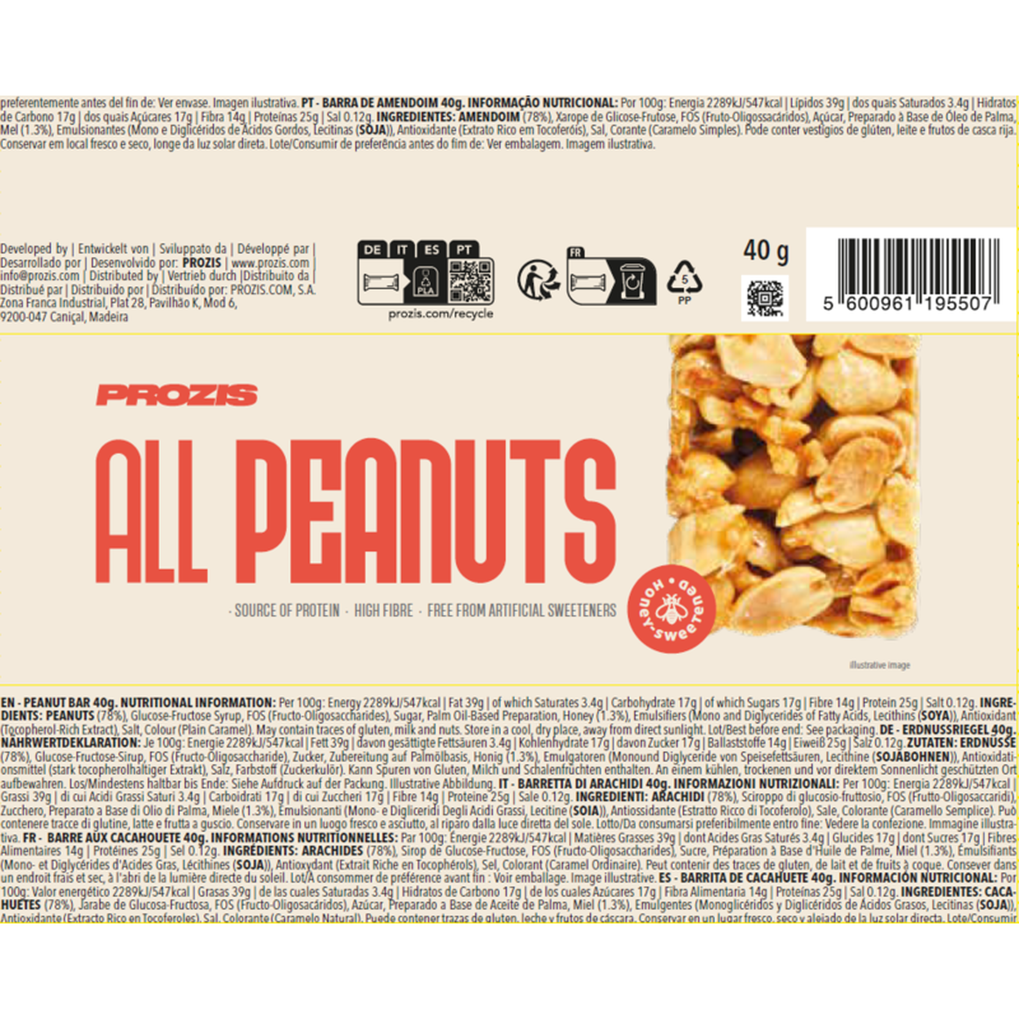 Barra Proteica de Amendoim All Peanuts